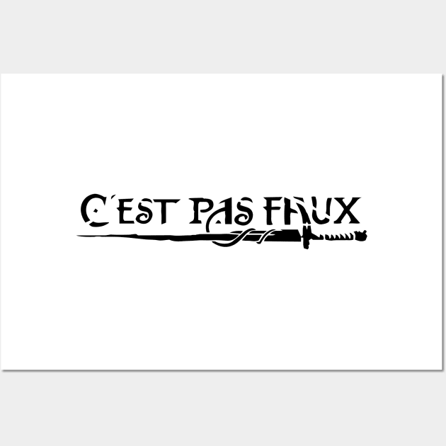 cest pas faux Wall Art by simple design